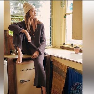 Free People Hailee Sweater Set in hot fudge